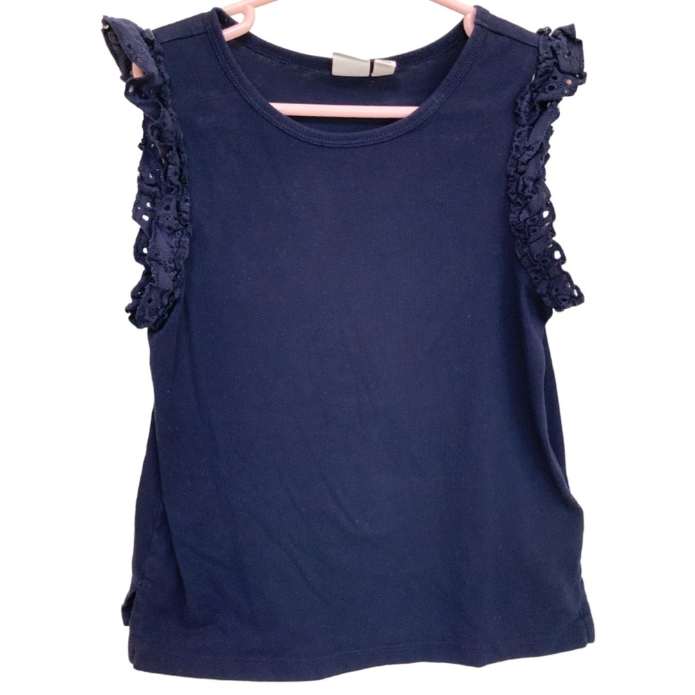 * Bundle Special 4/$20 * GAP Eyelet Ruffle Sleeve Trim Sleeveless Top